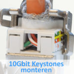 10Gbit keystones monteren