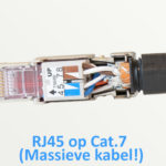 RJ45 aansluiten op een massieve Cat.7 kabel